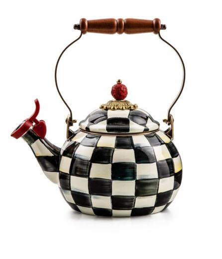 courtly check whistling tea kettle