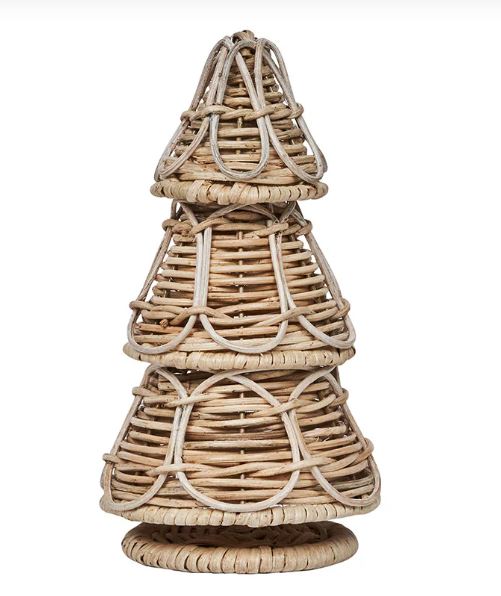 Provence Rattan  10" Tree - Whitewash
