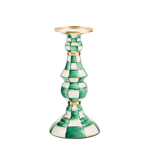 Enamel Pillar Candlestick Holder