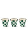 Emerald Check Herb Pots (ONE)