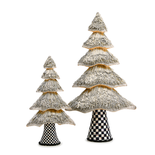 Courtly Noel Metallic Trees, Set of 2