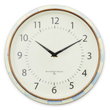 Enamel Check School Wall Clock