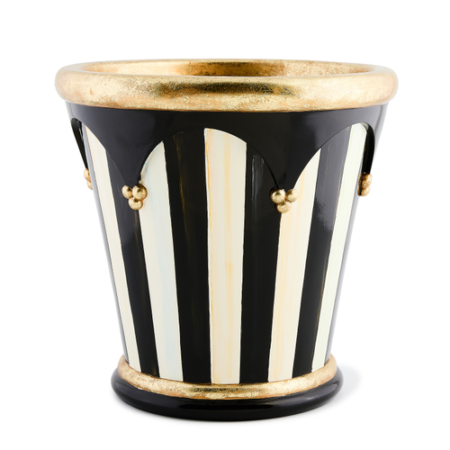 Courtly Stripe 13" Flower Pot