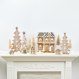 Gingerbread Illuminated Mini Houses, Set of 3