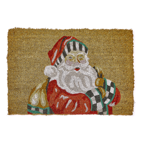 Santa With Presents Entrance Mat
