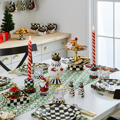 Candy Cane Dinner Candles - Set of 2