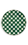Emerald Check Serving Platter