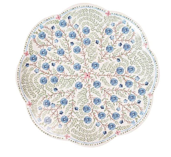 Villa Seville Scalloped Dessert/Salad Plate - Chambray