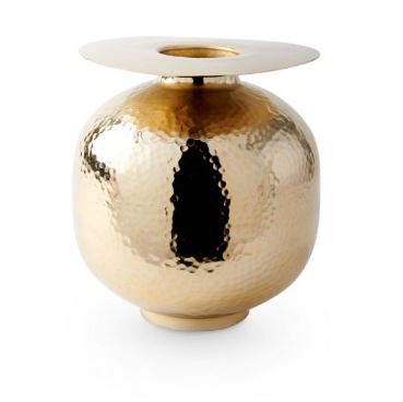 VITALE MEDIUM VASE, BRASS