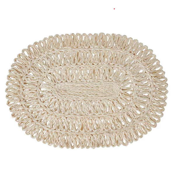 Straw Loop Oval Placemat