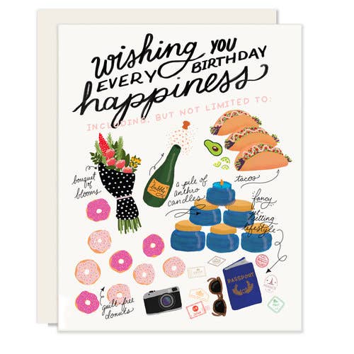 Every Happiness Greeting Card