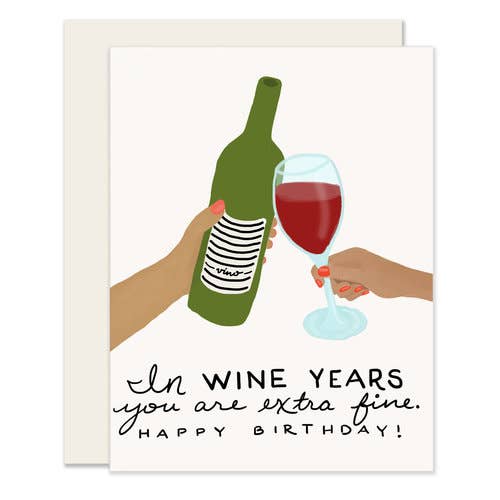 Wine Years Greeting Card