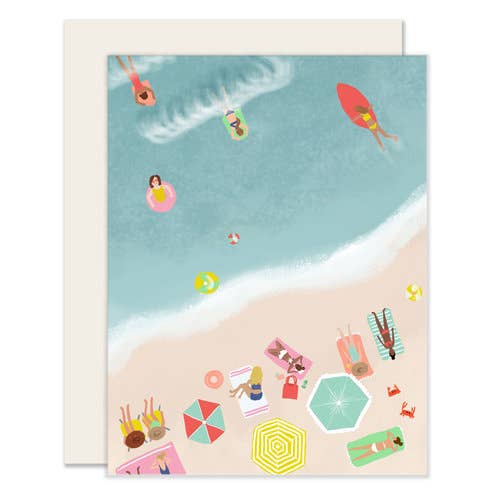 Beach Scene Greeting Card