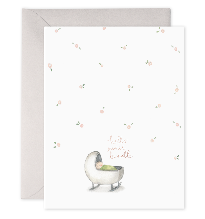 Hello Sweet Bundle | New Baby Greeting Card: 4.25 X 5.5 INCHES