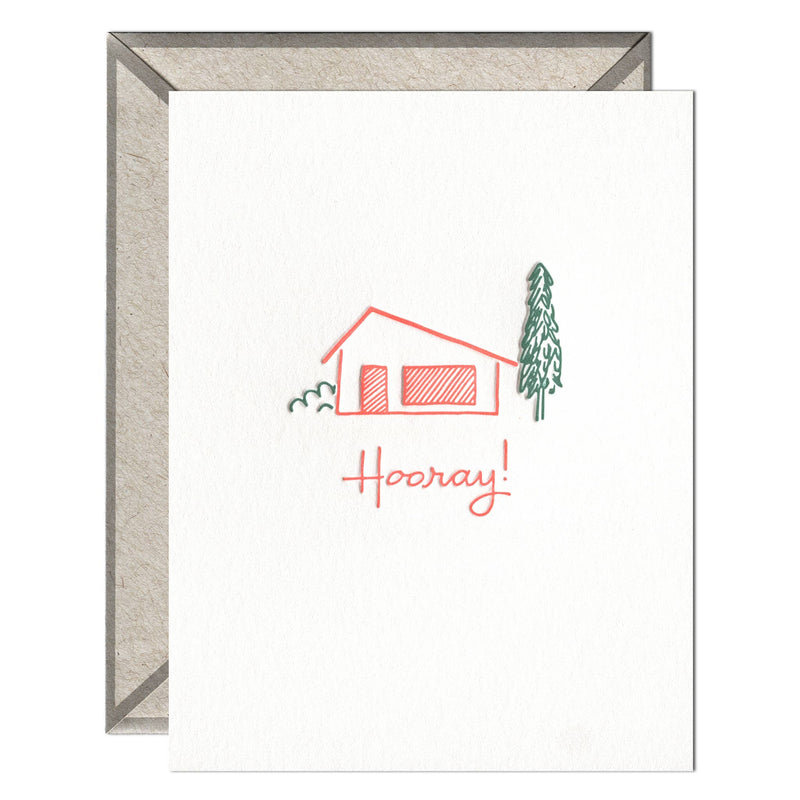 Hooray Home - greeting card
