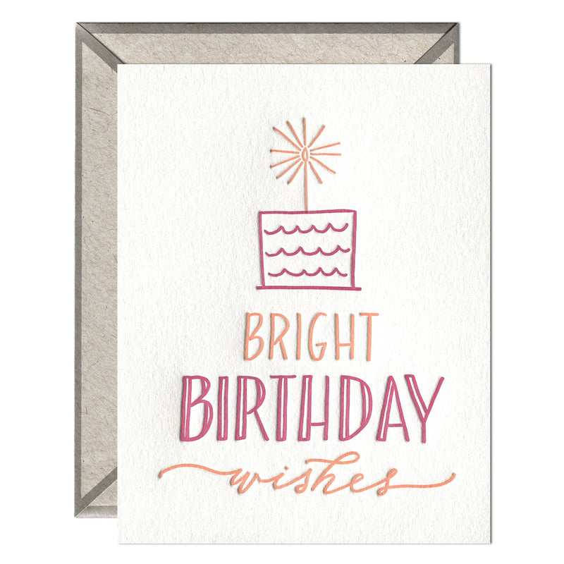 Bright Birthday Wishes - greeting card