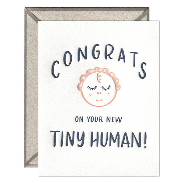Tiny Human Congrats - greeting card