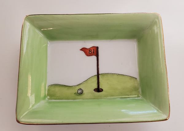 Golf Porcelain Dish