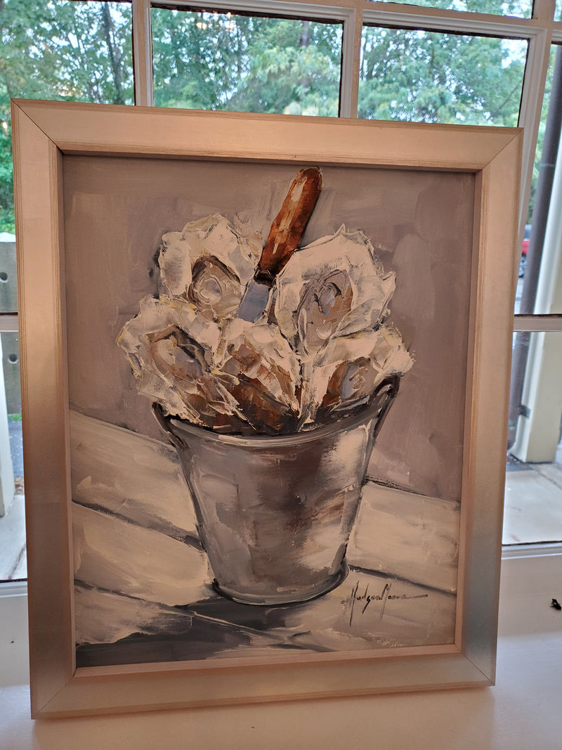 Oysters in Bucket Painting