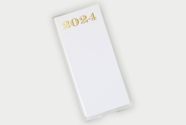 Notepad - Letter Size Gold Foil 2024
