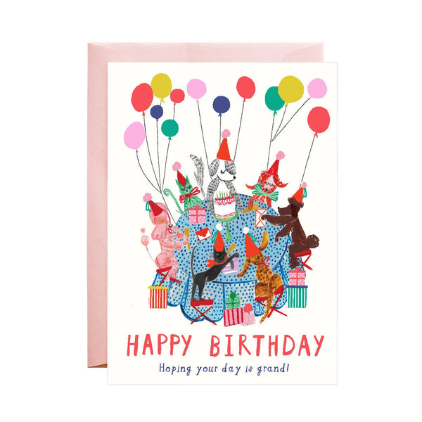 Dog Party - Greeting Card