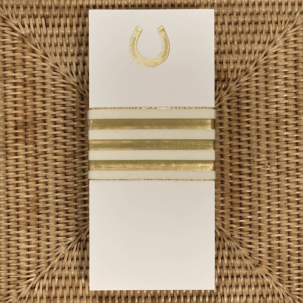 Notepad - Letter size Gold Foil Horseshoe