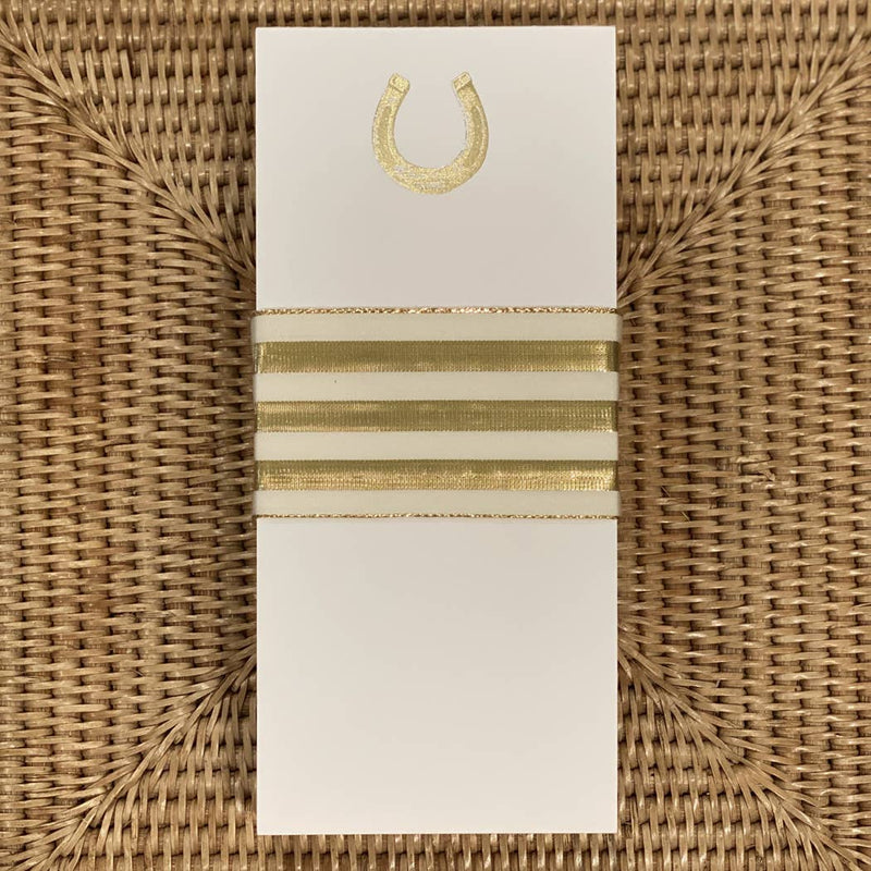 Notepad - Letter size Gold Foil Horseshoe