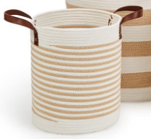 Natural Stripe Baskets