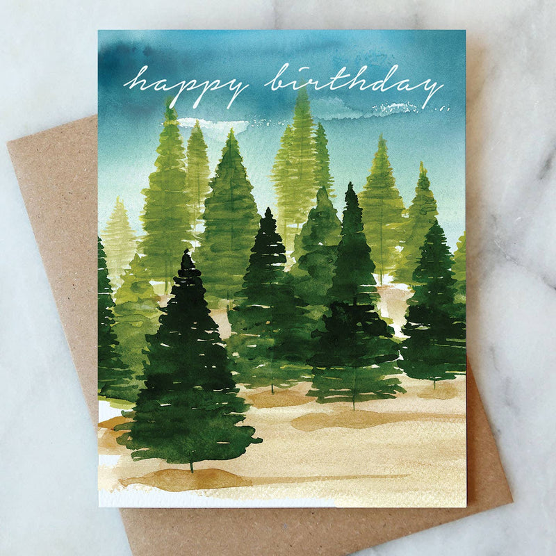 Forest Birthday Greeting Card