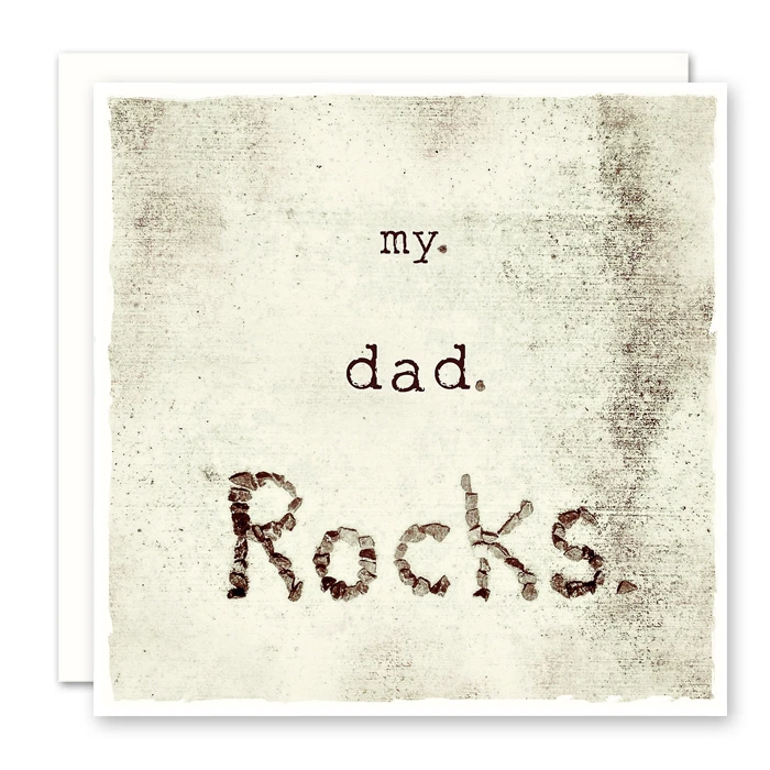 My Dad Rocks Card - Dad Birthday Card - Father's Day Card