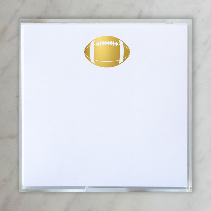 Notepad - Small Gold Foil Football