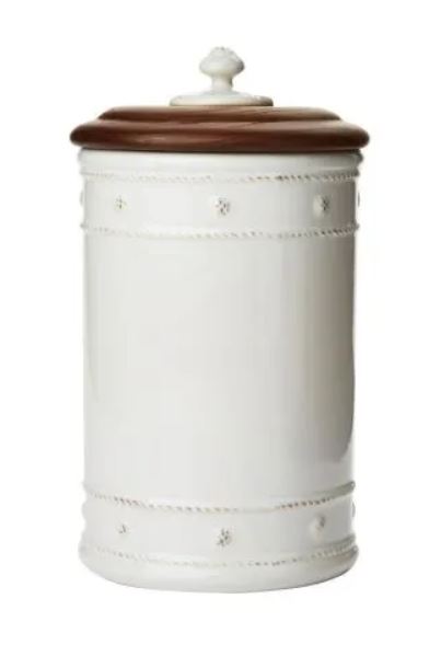 Berry & Thread 10" Canister with Wooden Lid