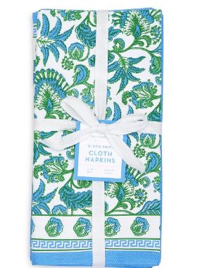 Block Print Cloth Napkins s/4
