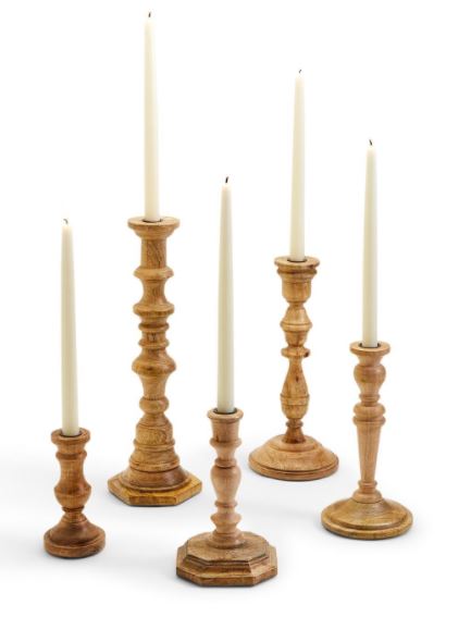 Wooden Candlesticks