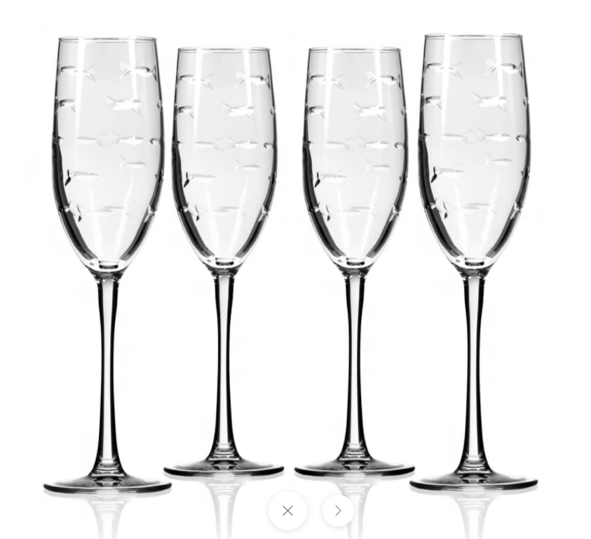 Rolf Glass School of Fish Champagne Flute - Thumbnail 5