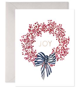 Red Berry Wreath Holiday Note Card