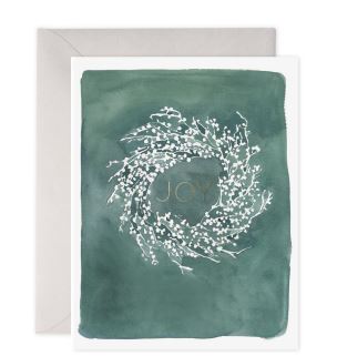 White Berry Wreath Holiday Note cards