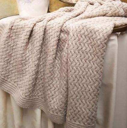 COBI FLORENCE CASHMERE KNITTED THROW