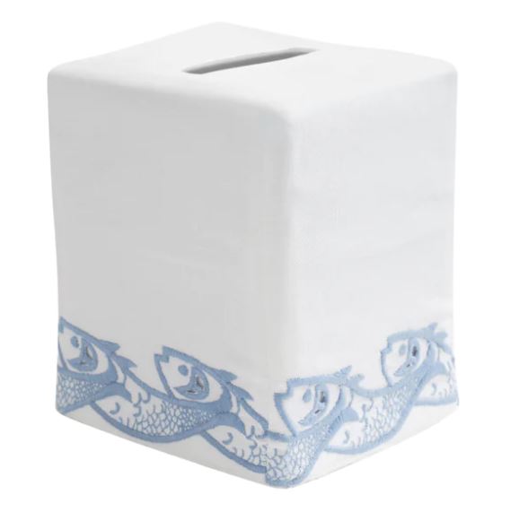 Scroll Fish Tissue Box Cover