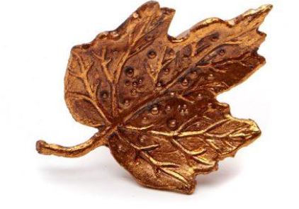 Copper Leaf Napkin Ring