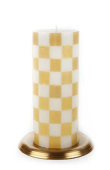 6" Check Pillar Candle