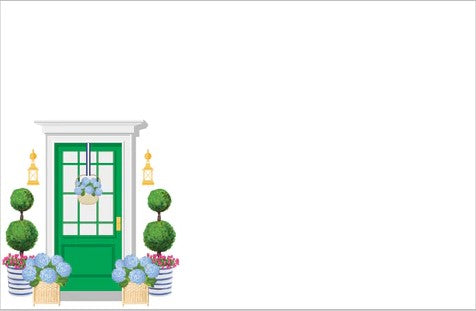 Spring Green Front Door Slab Notepad