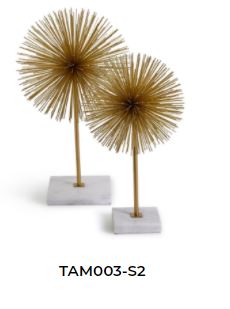 SUNBURST SCULPTURE SET OF TWO