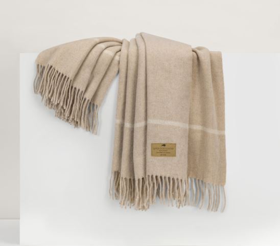 Windowpane Cashmere/Lambswool Throw