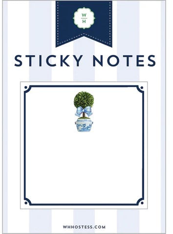 Striped Topiary Sticky Notes