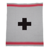 Swiss Cross with Stripes Throw