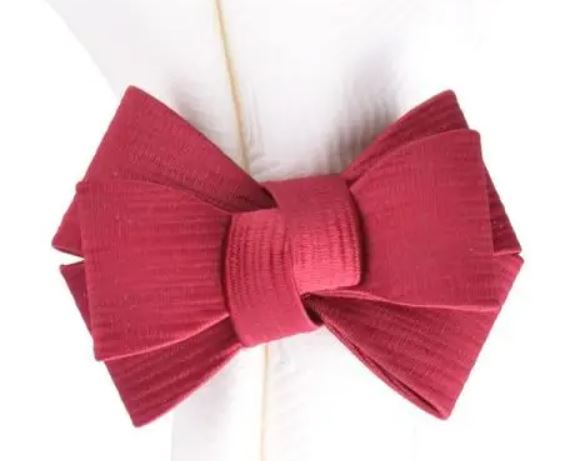 Ruby Red Tuxedo Bow Napkin Ring