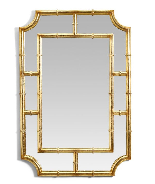 Golden Bamboo Wall Mirror