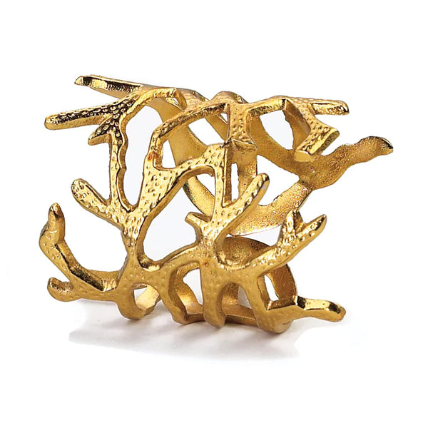 Coral Gold Napkin Ring