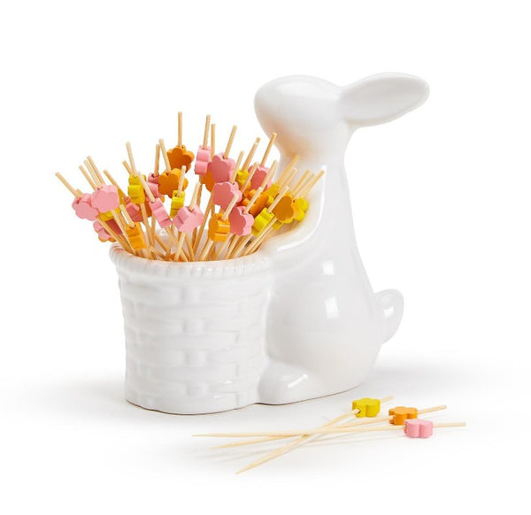 Bunny Flower Toothpick Holder